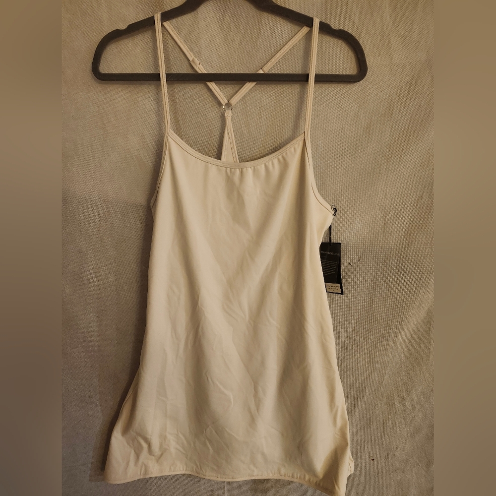 Kimberly Women's Active Dress With Shorts in Cream Sz L